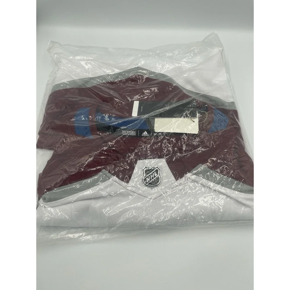 Adidas Authentic Colorado Avalanche PrimeGreen Jersey Size 54 XL White‎ Away NEW